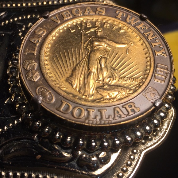 Vintage Las Vegas High Roller Belt Buckle - Picture 2 of 7